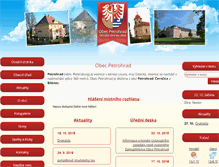 Tablet Screenshot of petrohrad-obec.cz